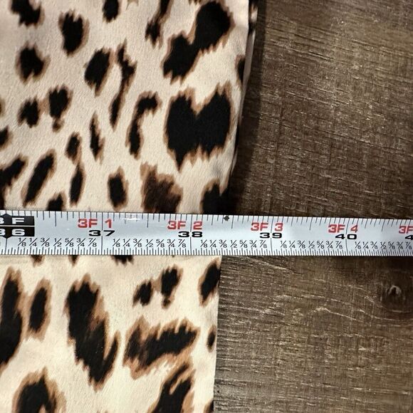Victoria’s Secret Leopard Print Silky Satin Drawstring Pajama Lounge Pants Sz L - Picture 7 of 8